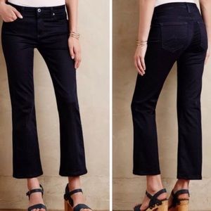 AG Adriano Goldschmied The Stacy Mid Rise Straight Crop Jean Size 28